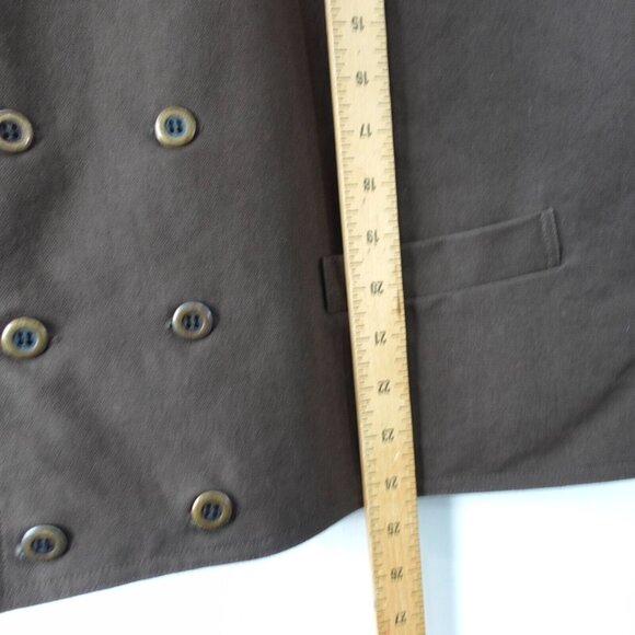 Frontier Classics Vest XL Brown VTG DALVEY Compass Western Cowboy Safari Hunting - Picture 14 of 16